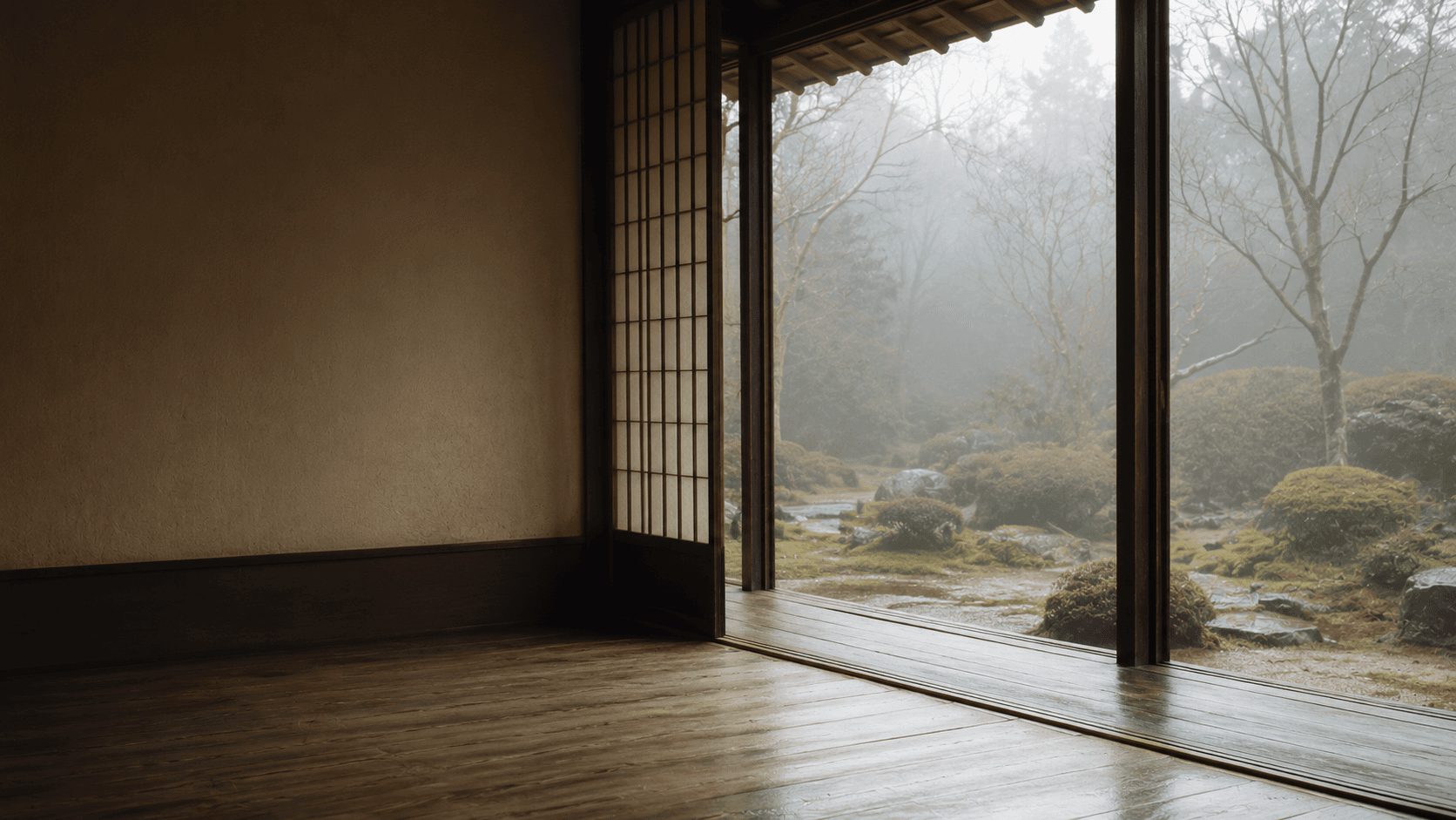 Japanese room with garden view — travelling with intention