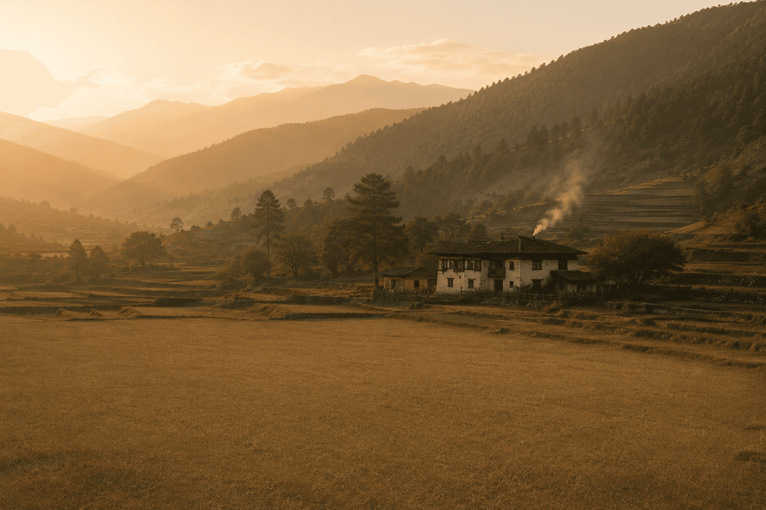 Bhutan, Punakha Valley — honeymoon journey